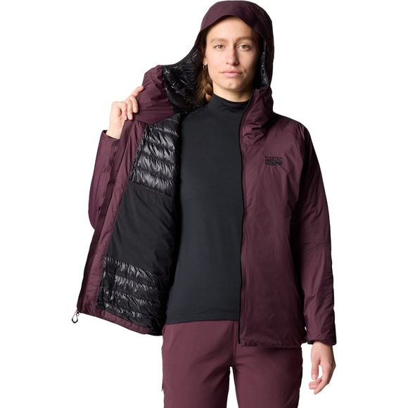 Mountain Hardwear Jackets & Blazers - MOUNTAIN HARDWEAR Women’s Storm Whisperer Down Jacket color: Blackberry - XS
